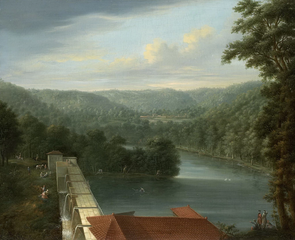 Paesaggio con vista sulle riserve d'acqua, le cosiddette Anse - Rijks Museum